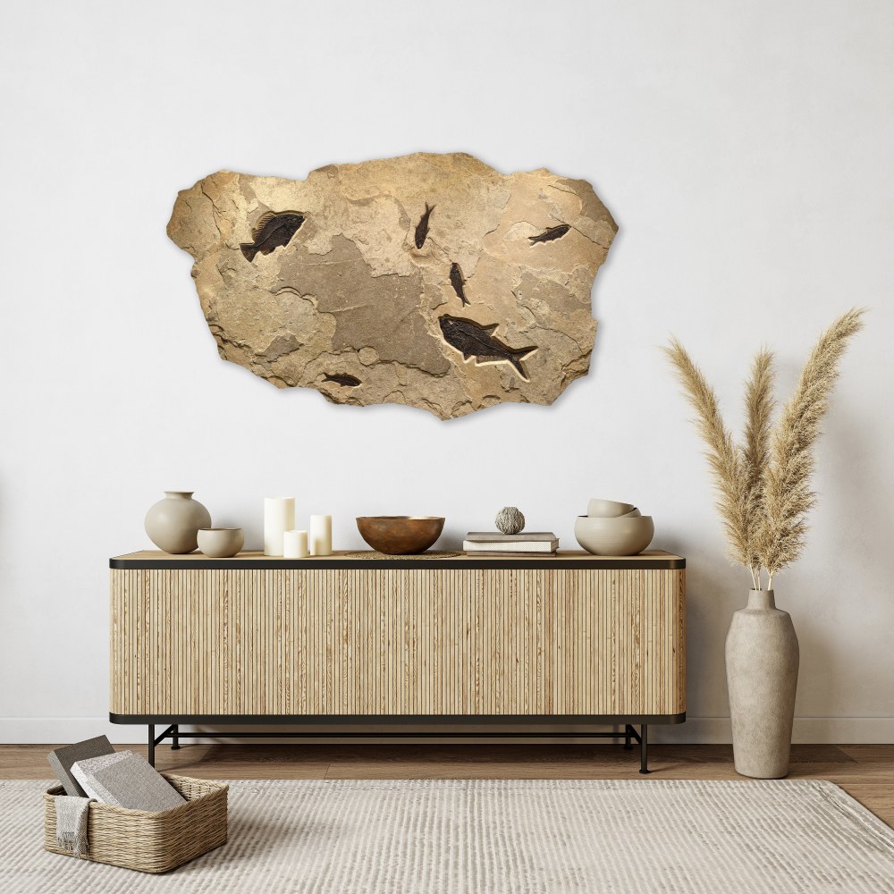 Fossil Fish Mural 3701cm (SOLD)