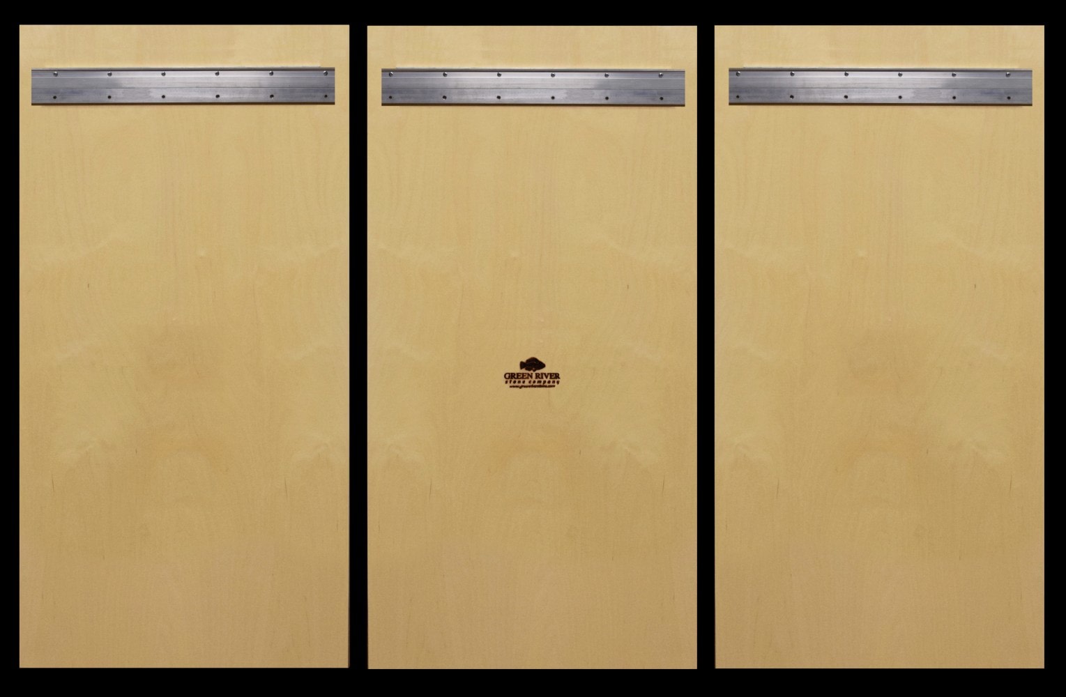 example of the reverse side of a tryptych mural