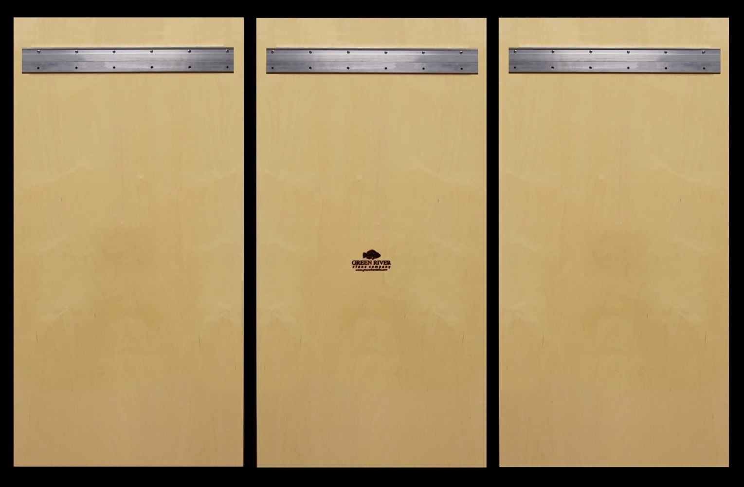 example of the reverse side of a triptych mural