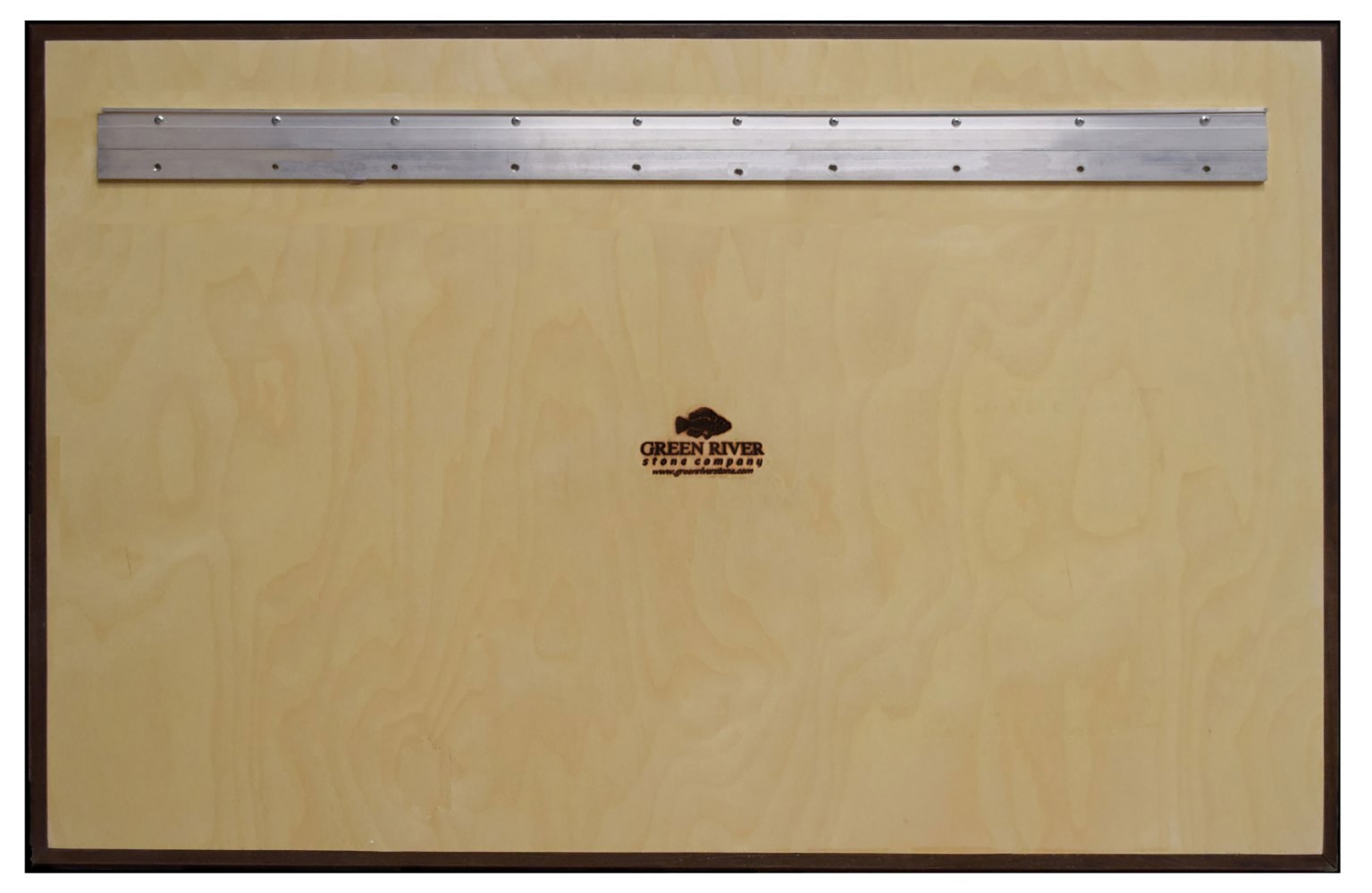 example of the reverse side of a framed mural