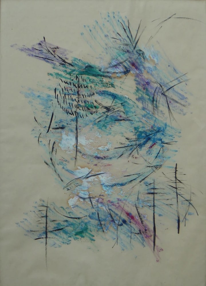 Alice Rahon

La golondrina (The Swallow), 1957

Oil on paper

35 3/16 x 25 5/8 in (89.4 x 65 cm)