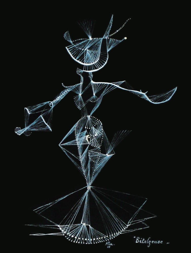 Alice Rahon

B&amp;eacute;telgeuse (Betlegeuse), 1946

Ink on cardboard

12 3/5 x 9 4/5 in (32 x 25 cm)