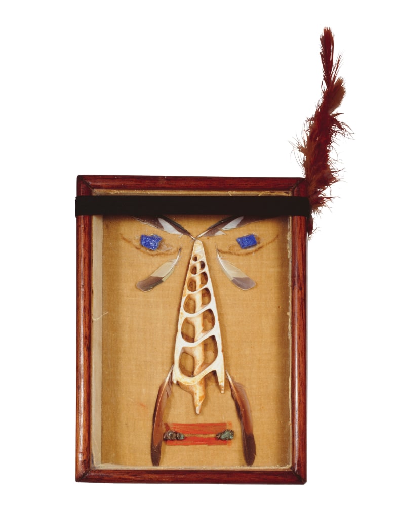 Alice Rahon

Rendez-vous des Riviers (Encounter of Two Rivers),&amp;nbsp;1942

Assemblage with snails, stones, and feathers

7 7/8 x 6 x 1 1/2 in (20 x 15 x 4 cm)