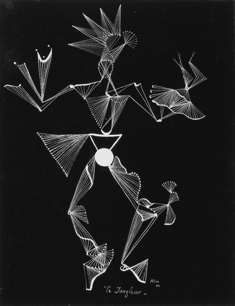 Alice Rahon

The Juggler, 1946

Ink on cardboard

12 3/5 x 9 4/5 in (32 x 25 cm)