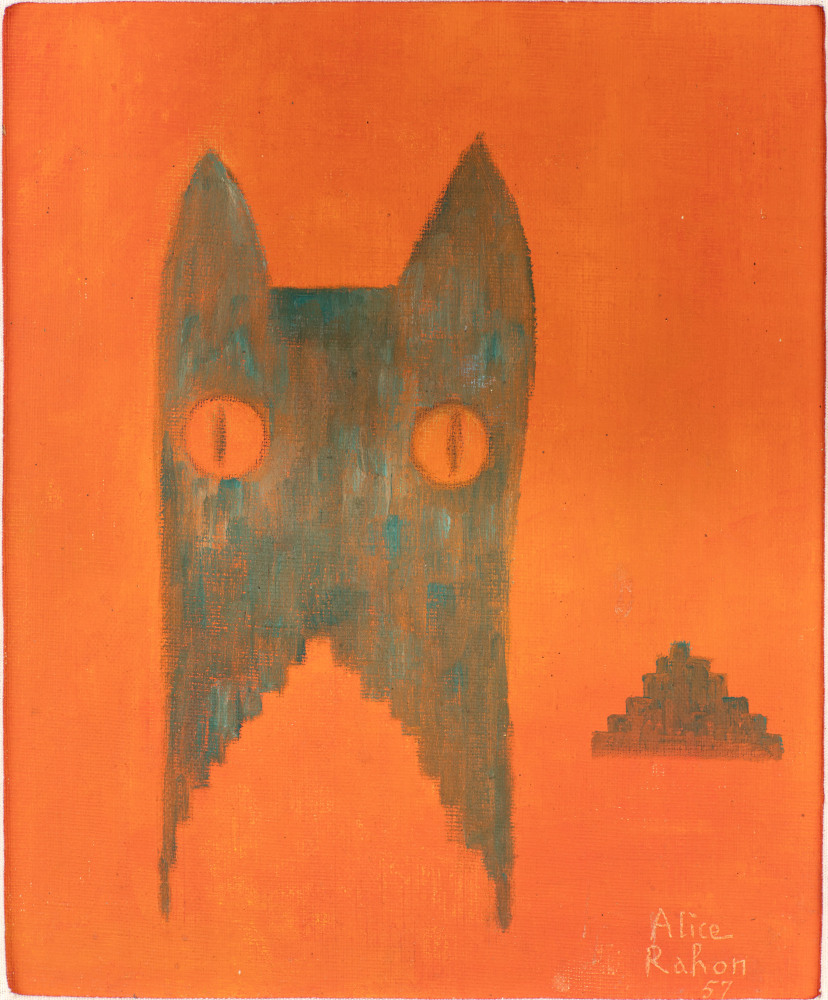 Alice Rahon

Gato cristalizado (Crystalized Cat), 1957

Oil on canvas board

11 3/4 x 9 3/4 in (29.9 x 24.8 cm)