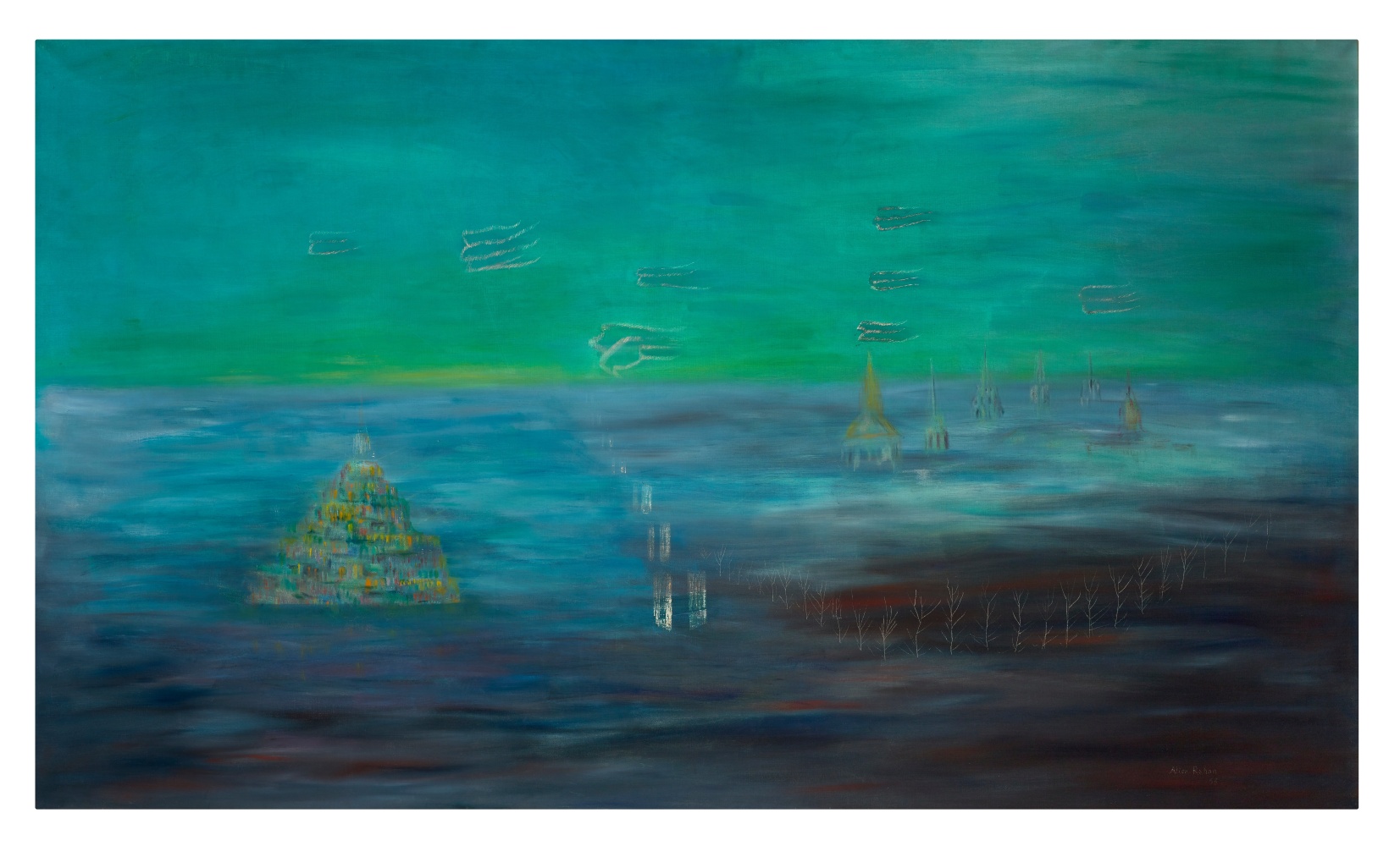Alice Rahon

The Next Morning (The City of Ys), 1958

Oil on canvas

54 3/10 x 86 3/5 in (138 x 220 cm)
