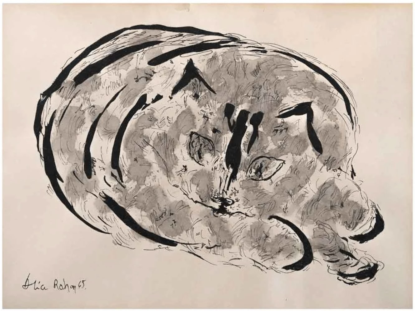 Alice Rahon

La espera (The Wait), 1965

Ink on paper

7 3/4 x 10 3/16 in (19.6 x 25.9 cm)