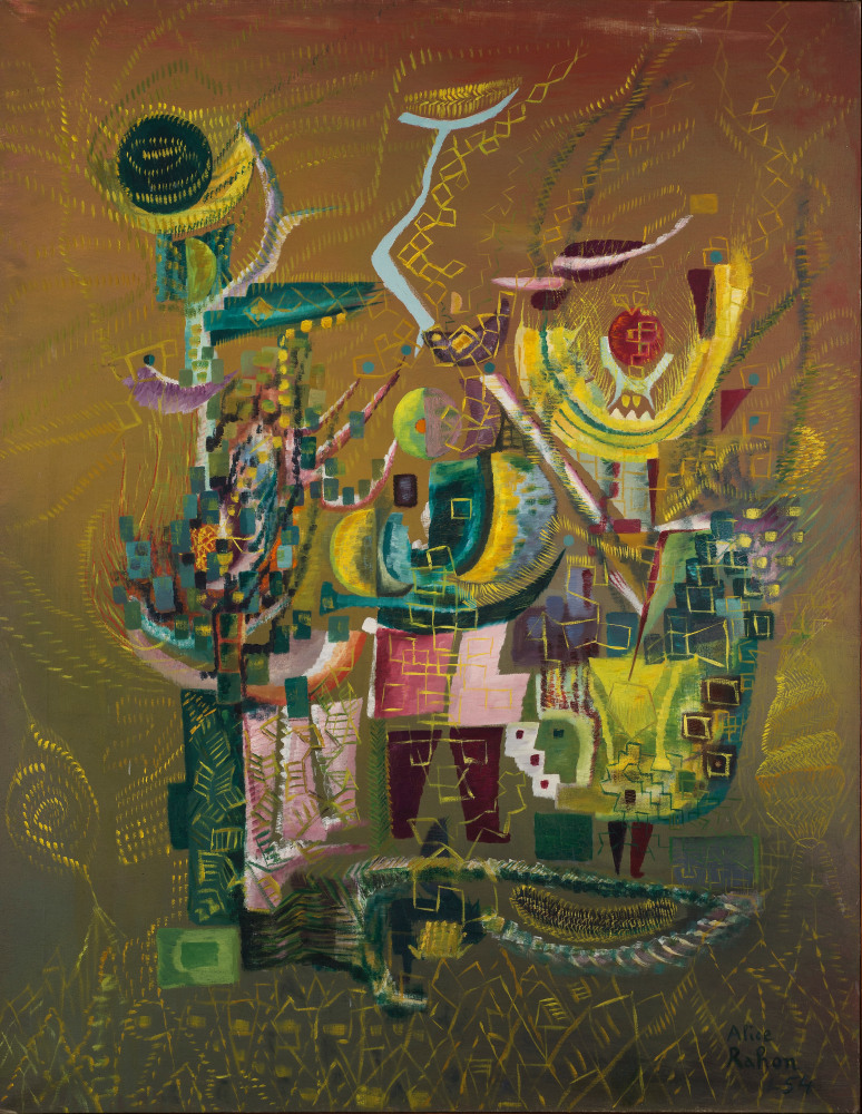 Alice Rahon

Le Bl&amp;eacute; (Corn Festival), 1954

Oil on canvas

45 1/2 x 35 in (115.6 x 88.9 cm)