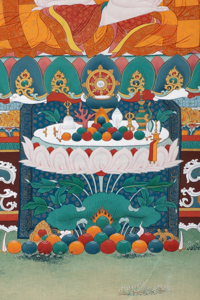 Lama Tsongkhapa II བླ་མ་ཙོང་ཁ་པ། (detail)