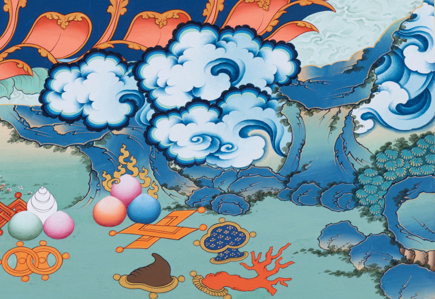 Green Tara སྒྲོན་ལྗང་། (detail)