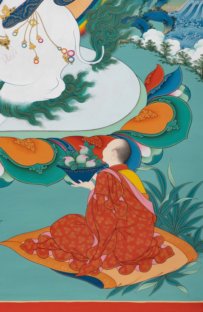 Avalokitesvara སྤྱིན་རས་གཟིགས། (detail)