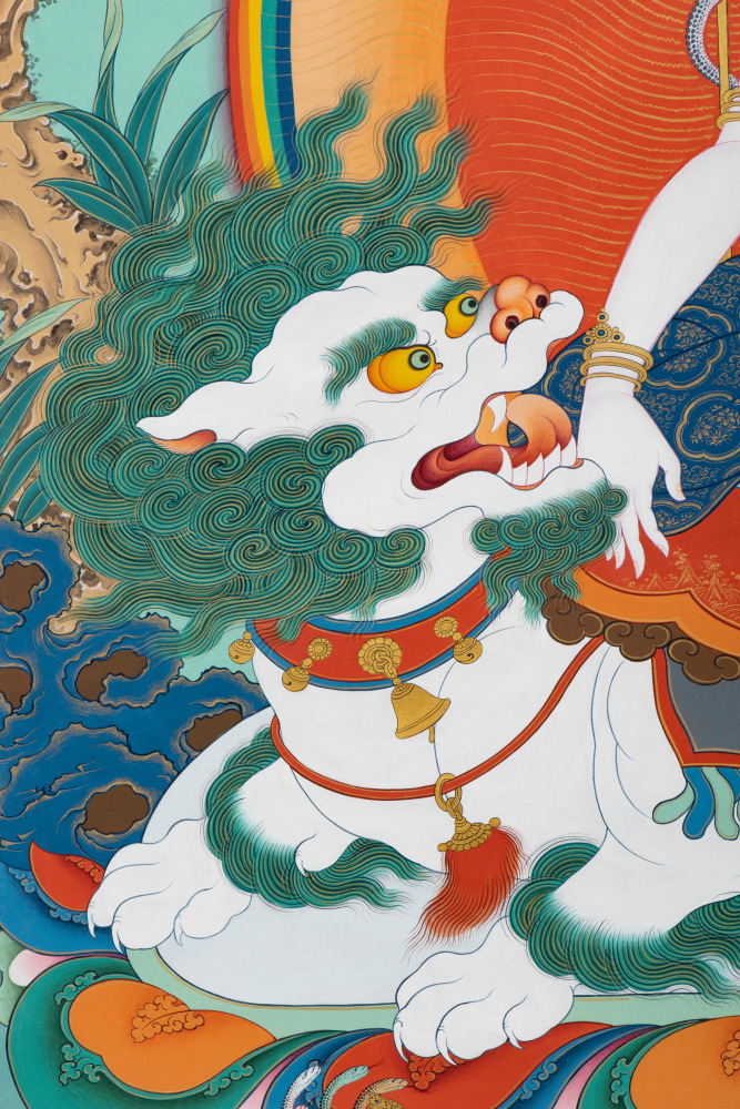 Avalokitesvara སྤྱིན་རས་གཟིགས། (detail)