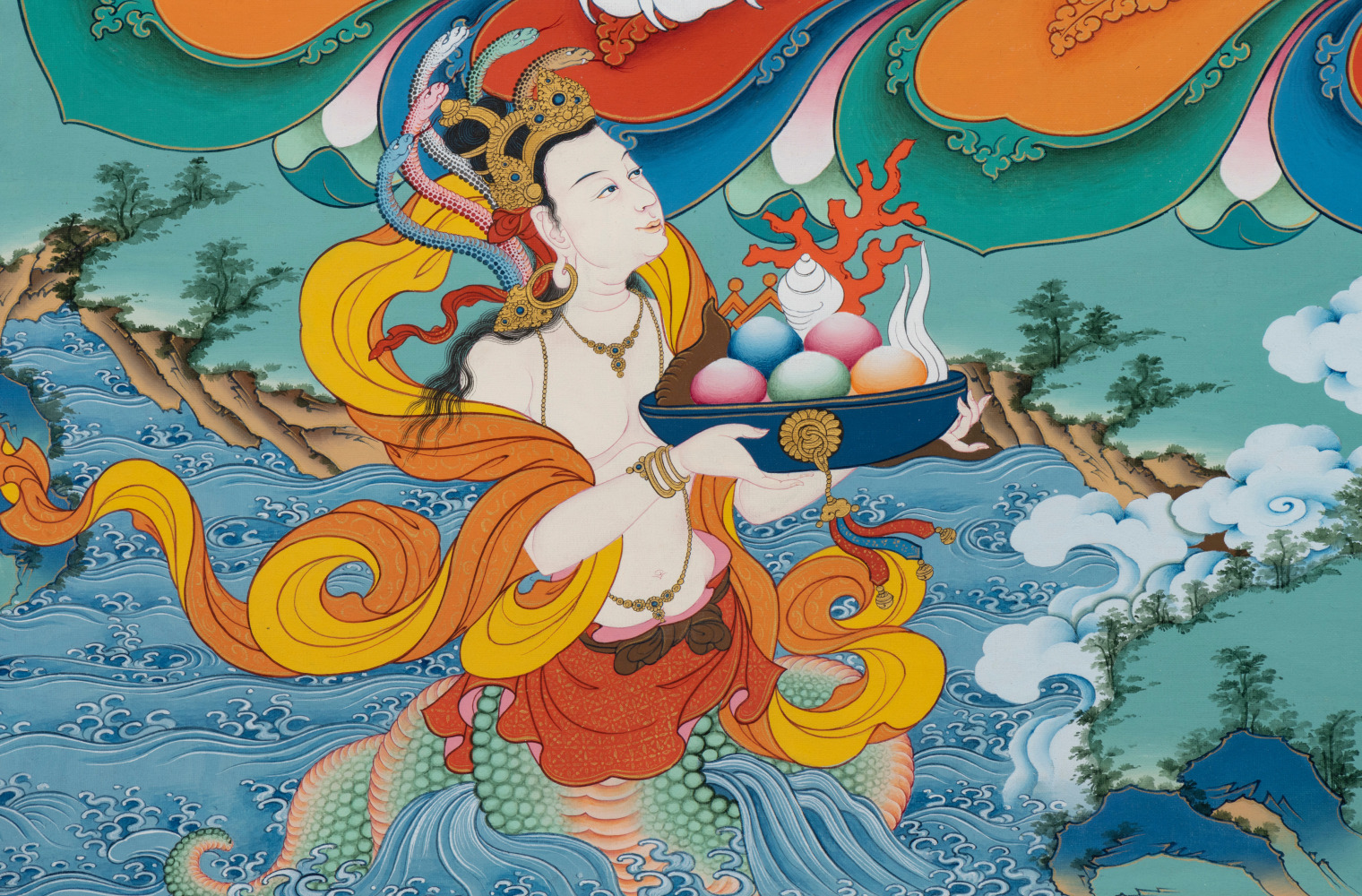 Avalokitesvara སྤྱིན་རས་གཟིགས། (detail)