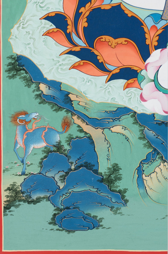 Green Tara སྒྲོན་ལྗང་། (detail)