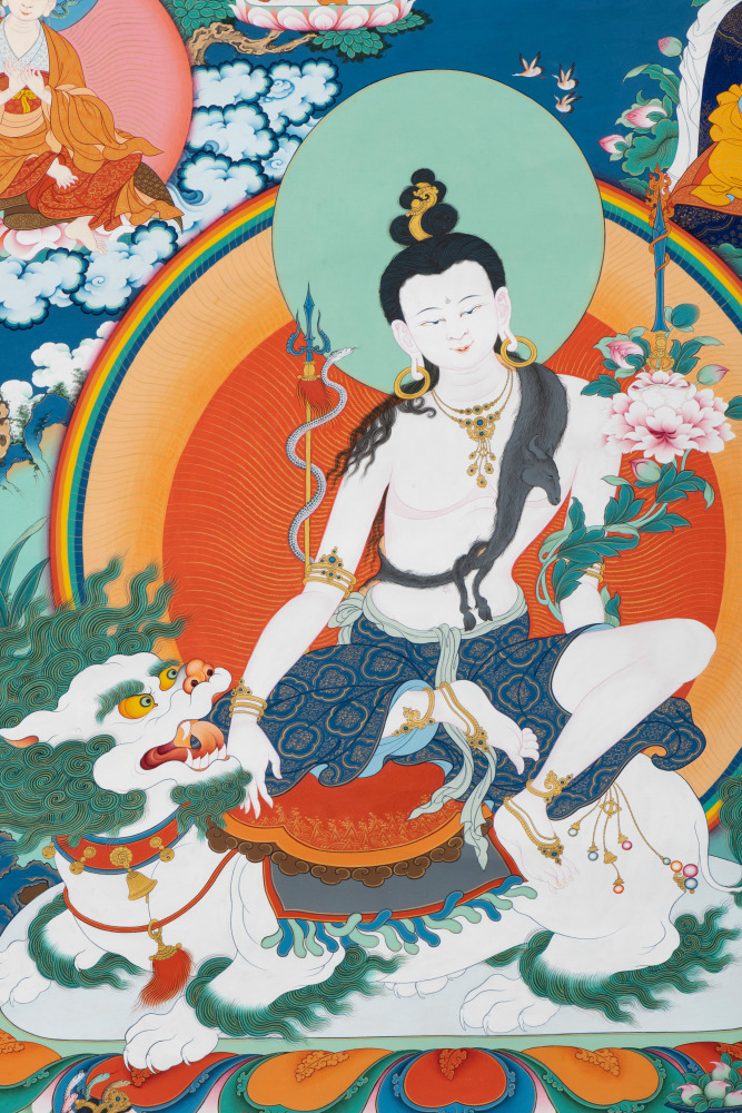 Avalokitesvara སྤྱིན་རས་གཟིགས། (detail)