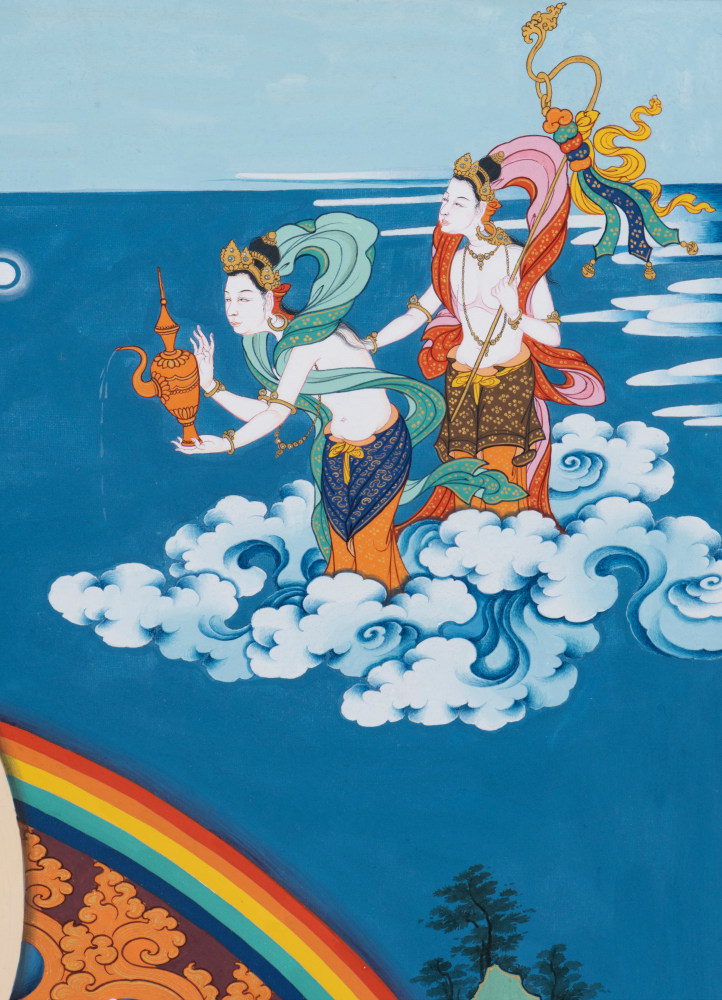 Green Tara སྒྲོན་ལྗང་། (detail)