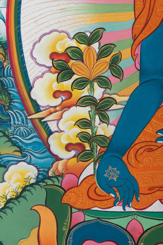 Medicine Buddha སངས་རྒྱས་སྨན་བླ། (detail)