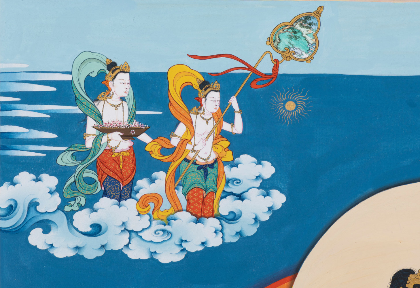 Green Tara སྒྲོན་ལྗང་། (detail)