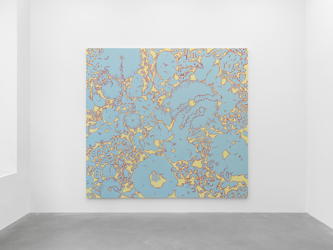 Installation view, Sue Williams, Galerie Eva Presenhuber, Waldmannstrasse, Zurich, 2023