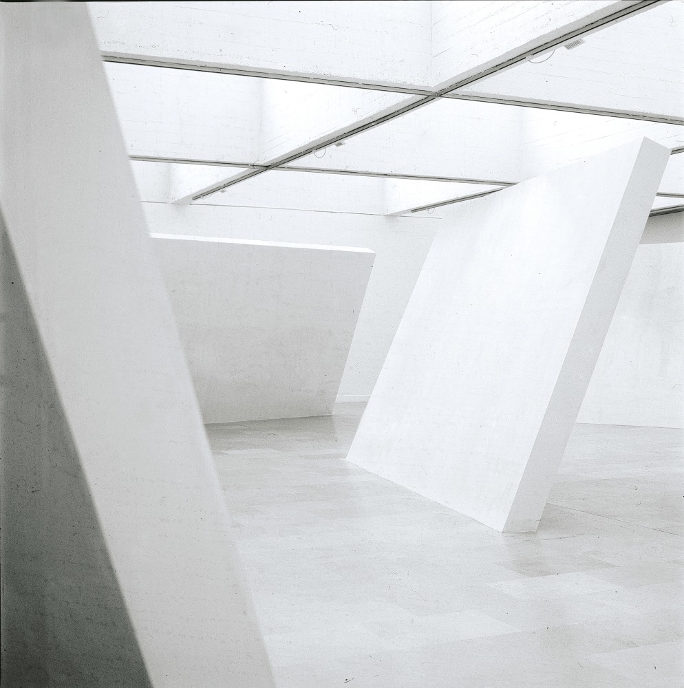 Installation view of sculptures by Ugo Rondinone