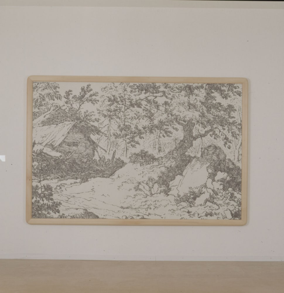 Installation view of painting by Ugo Rondinone