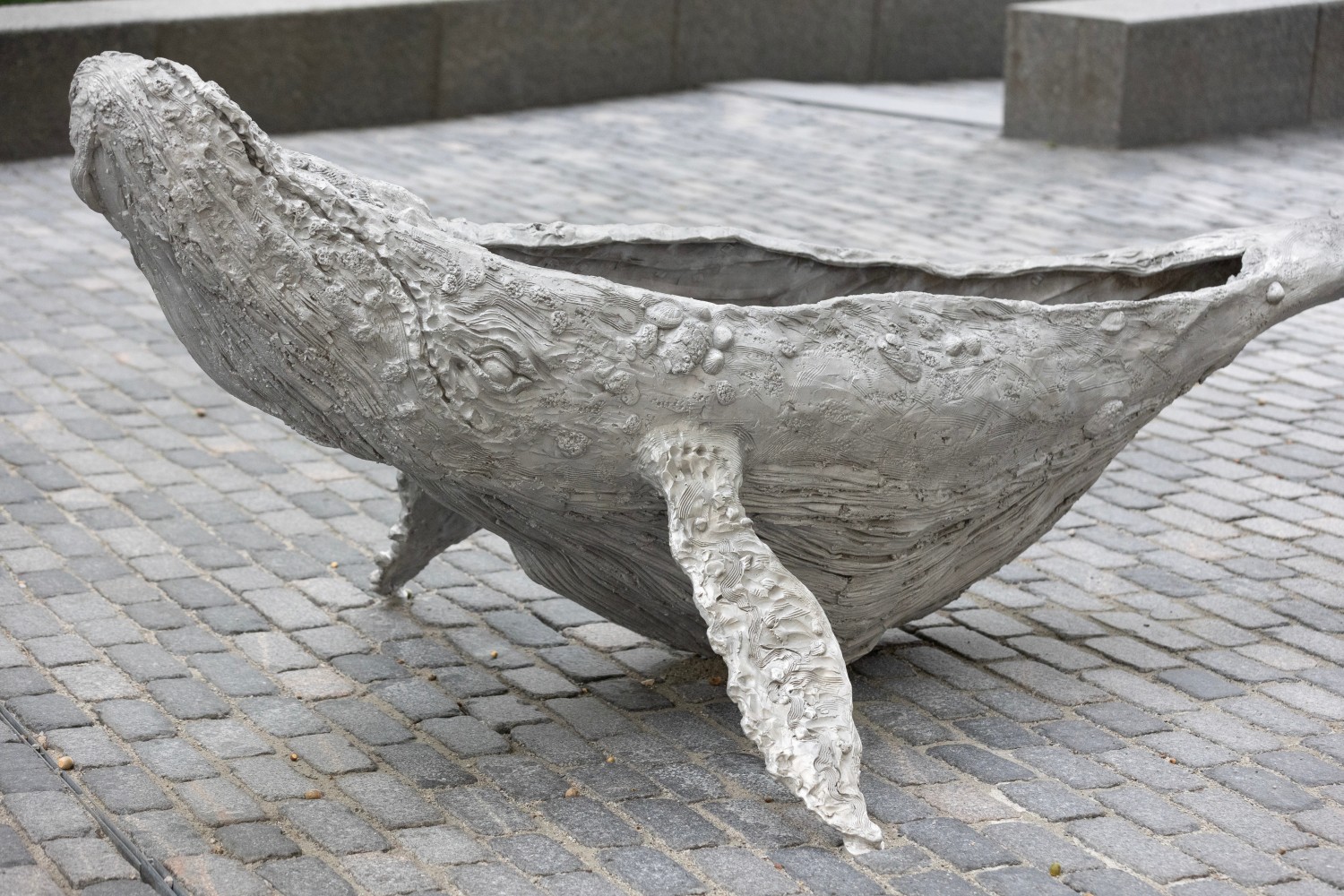 Installation view, Jean-Marie Appriou, Whale Song, Central Wharf, Boston, 2024