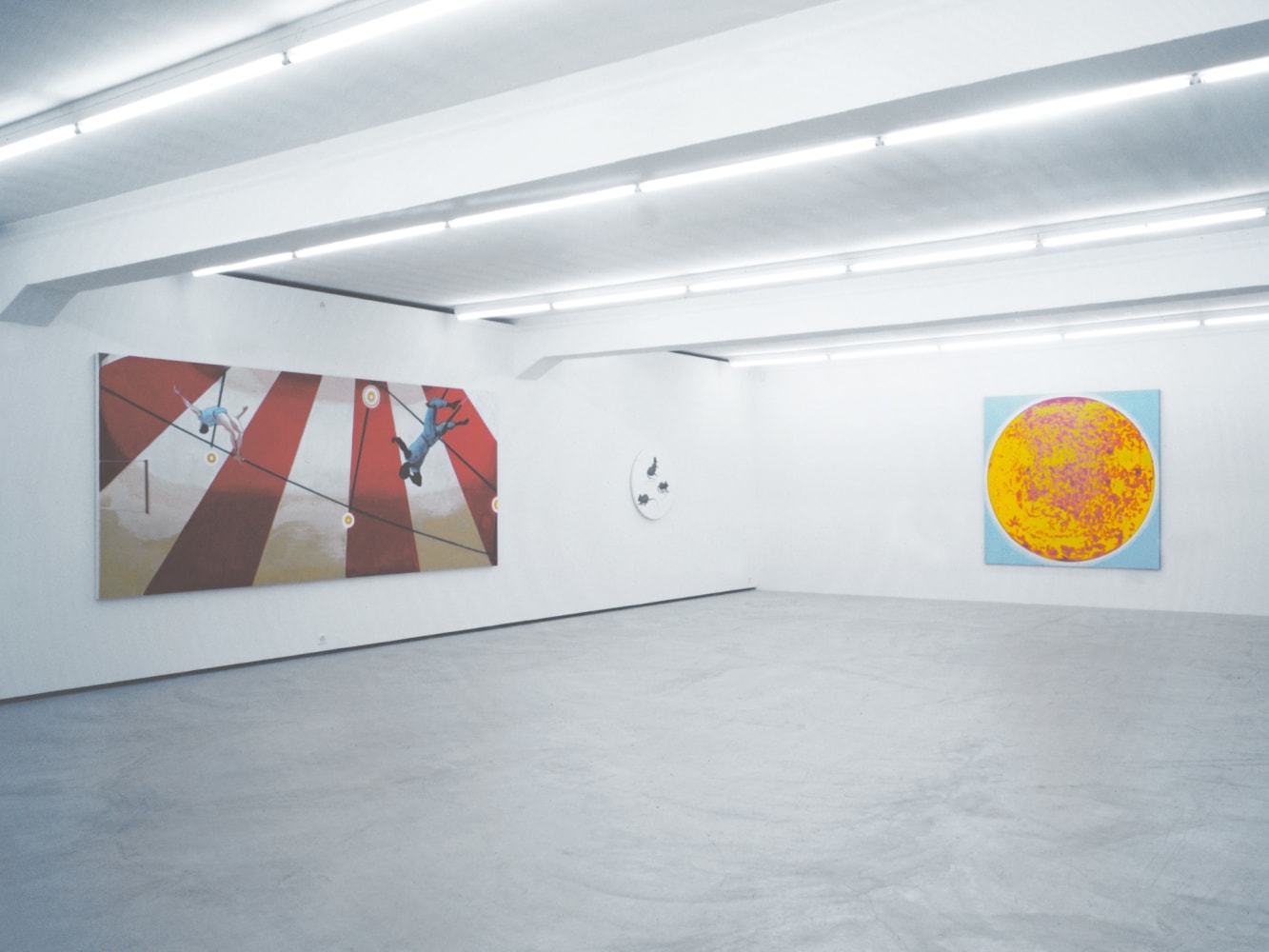 Installation view of Verne Dawson paintings exhibition