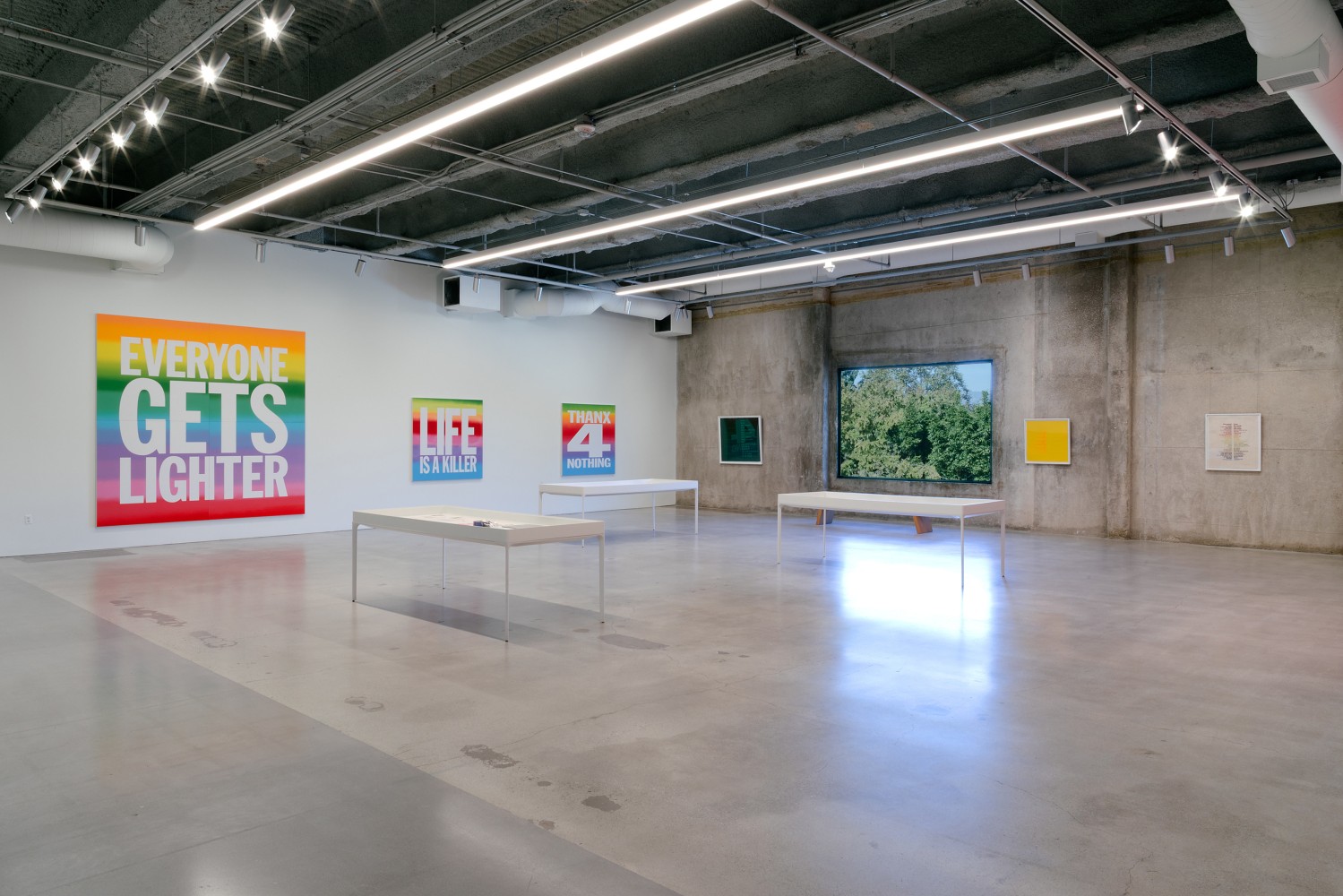Installation view, John Giorno, No Nostalgia, Marciano Art Foundation, Los Angeles, 2025
