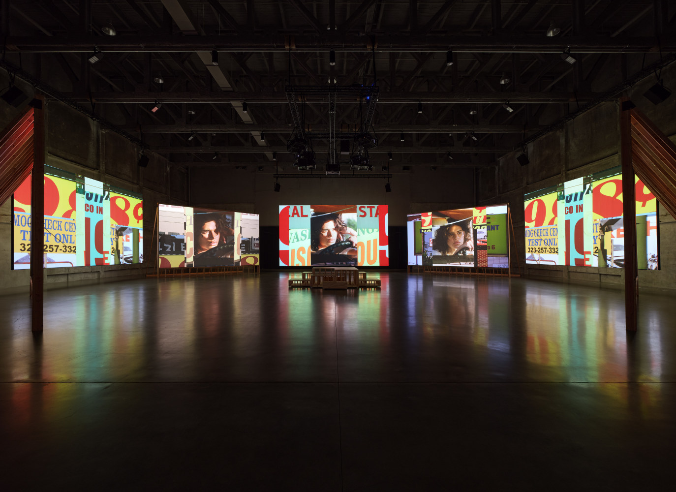 Installation view, Doug Aitken, Lightscape, Marciano Art Foundation, Los Angeles, 2024