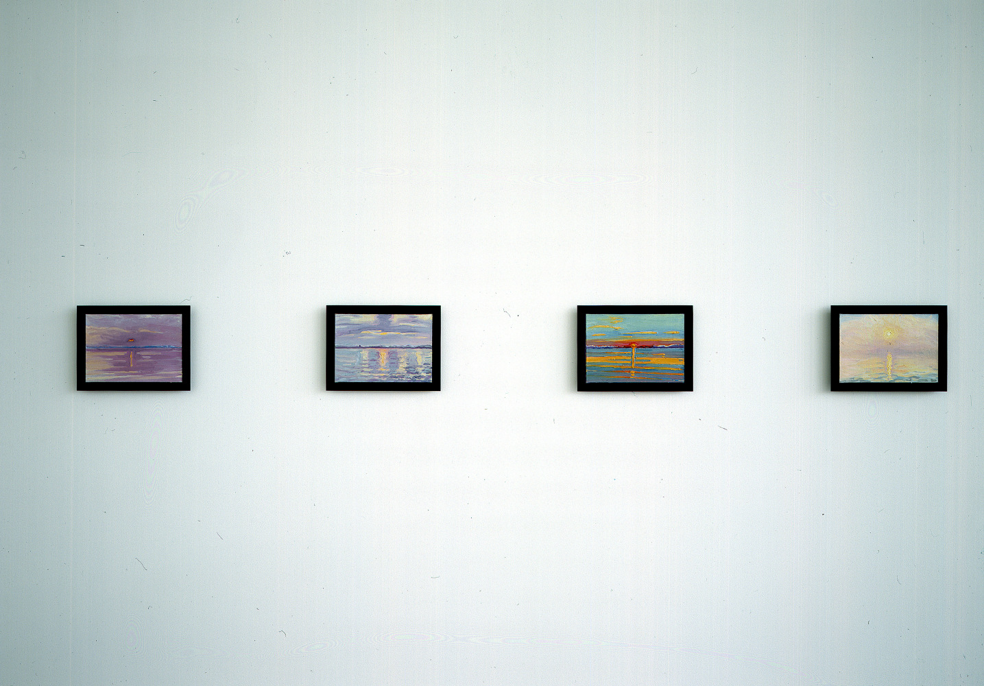 Installation view of paintings by Jean-Frédéric Schnyder
