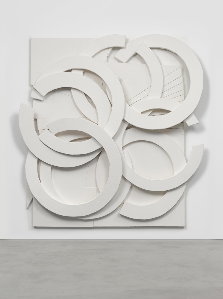 Wall relief by Wyatt Kahn Piled Up (Ben’s Dream) 2020 Linen on linen on panel 186 x 181 x 19.5 cm / 73 1/4 x 71 1/4 x 7 3/4 in