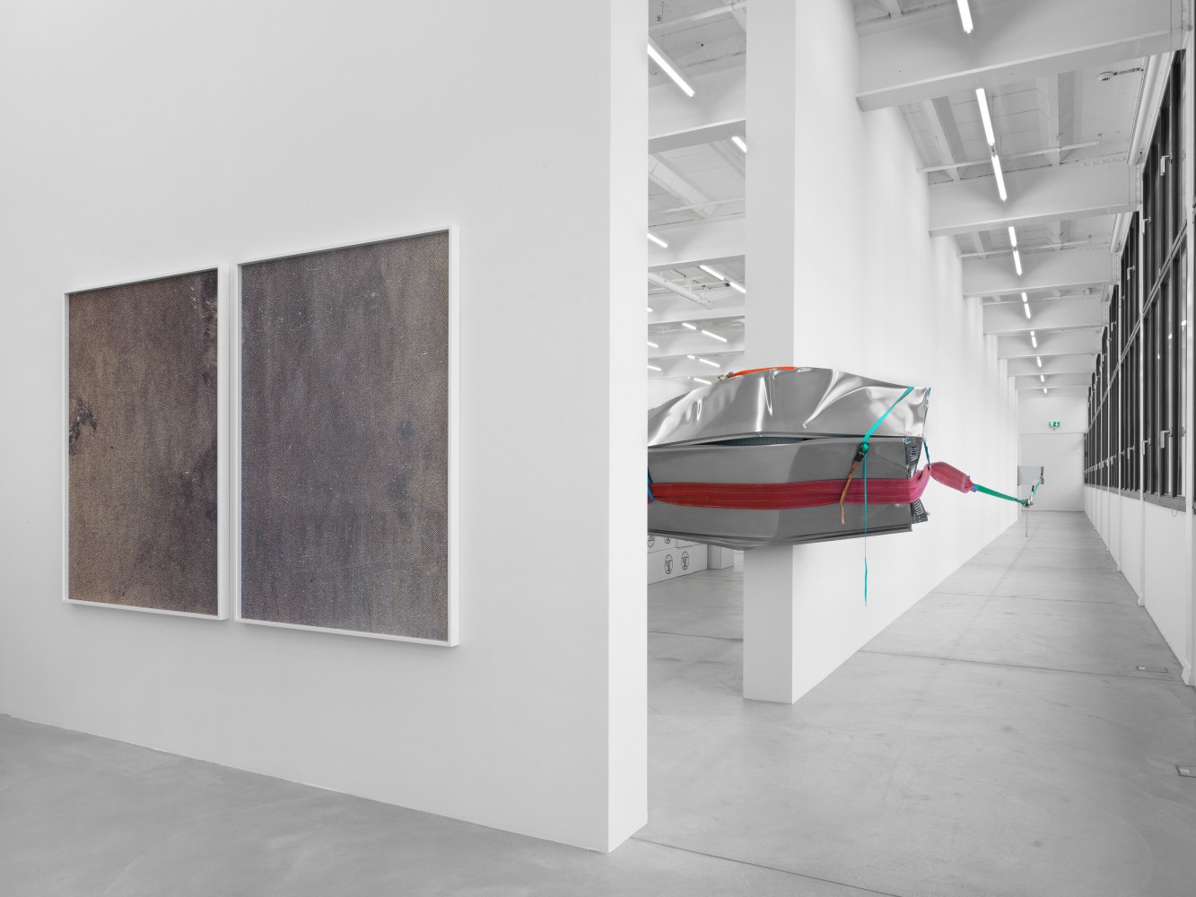 Installation view of Matias Faldbakken sculpture installation exhibition