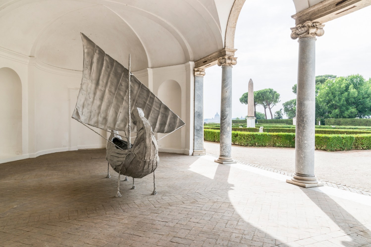 Installation view of sculpture by Jean-Marie Appriou