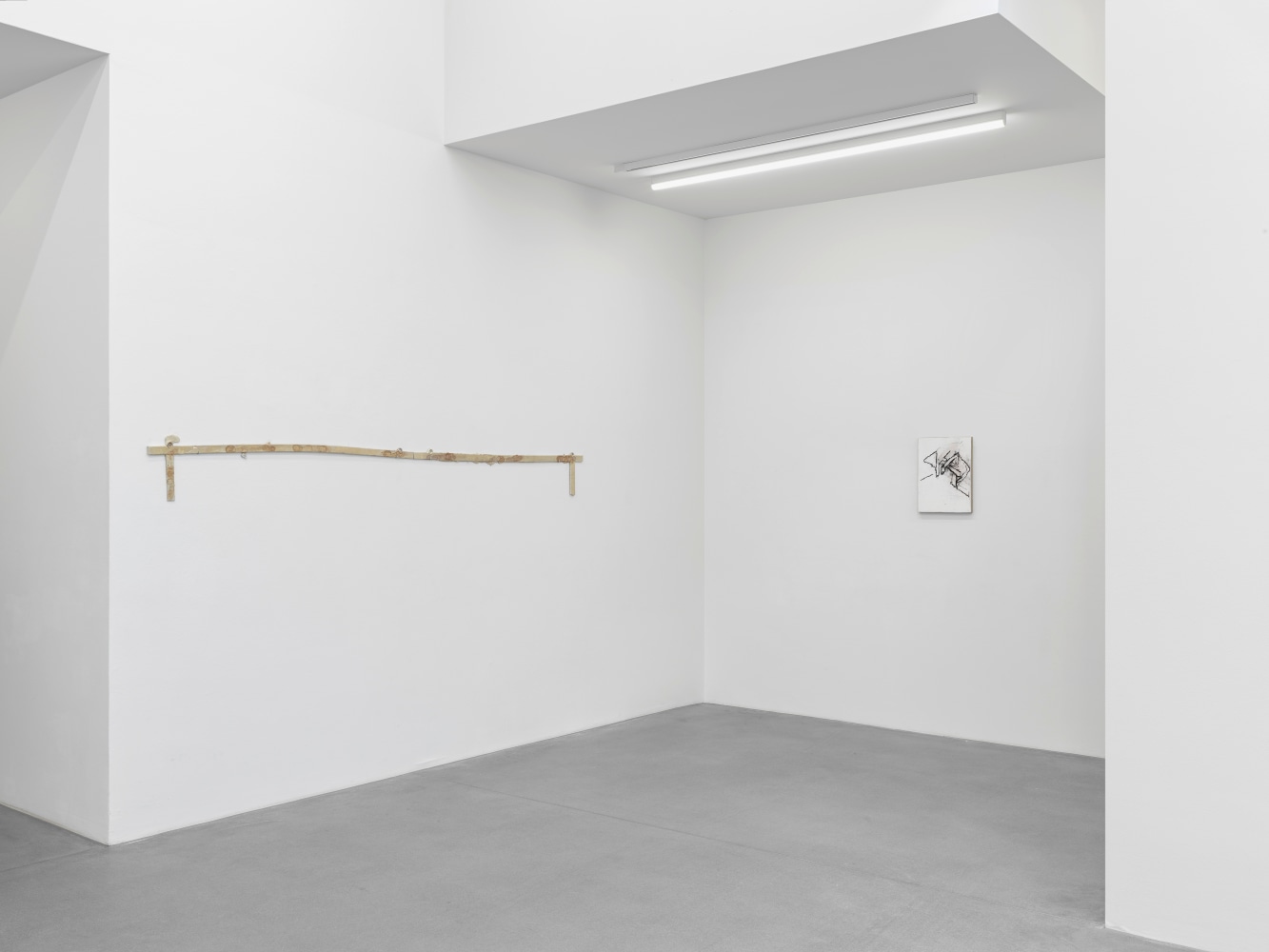 Installation view, Matias Faldbakken, Abstracts and Pewter Abstracts, Galerie Eva Presenhuber, Waldmannstrasse, Zurich, 2025