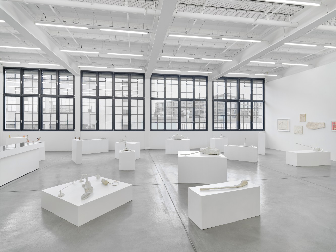 Installation view, Franz West, Die fr&amp;uuml;hen Werke / Early Works, Galerie Eva Presenhuber, Maag Areal, Zurich, 2025