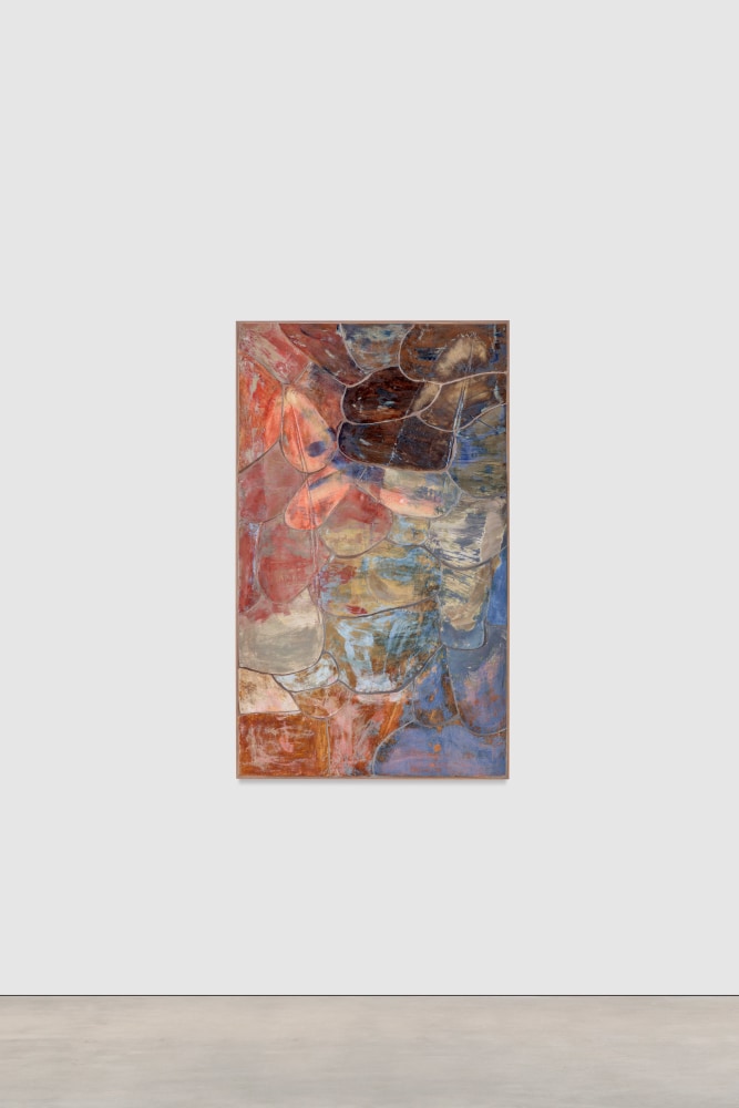 Sam Falls Untitled (Griffith Park, banana tree) 2017 Ceramic 138.5 x 82.5 x 3 cm / 54 5/8 x 32 1/2 x 1 1/8 in