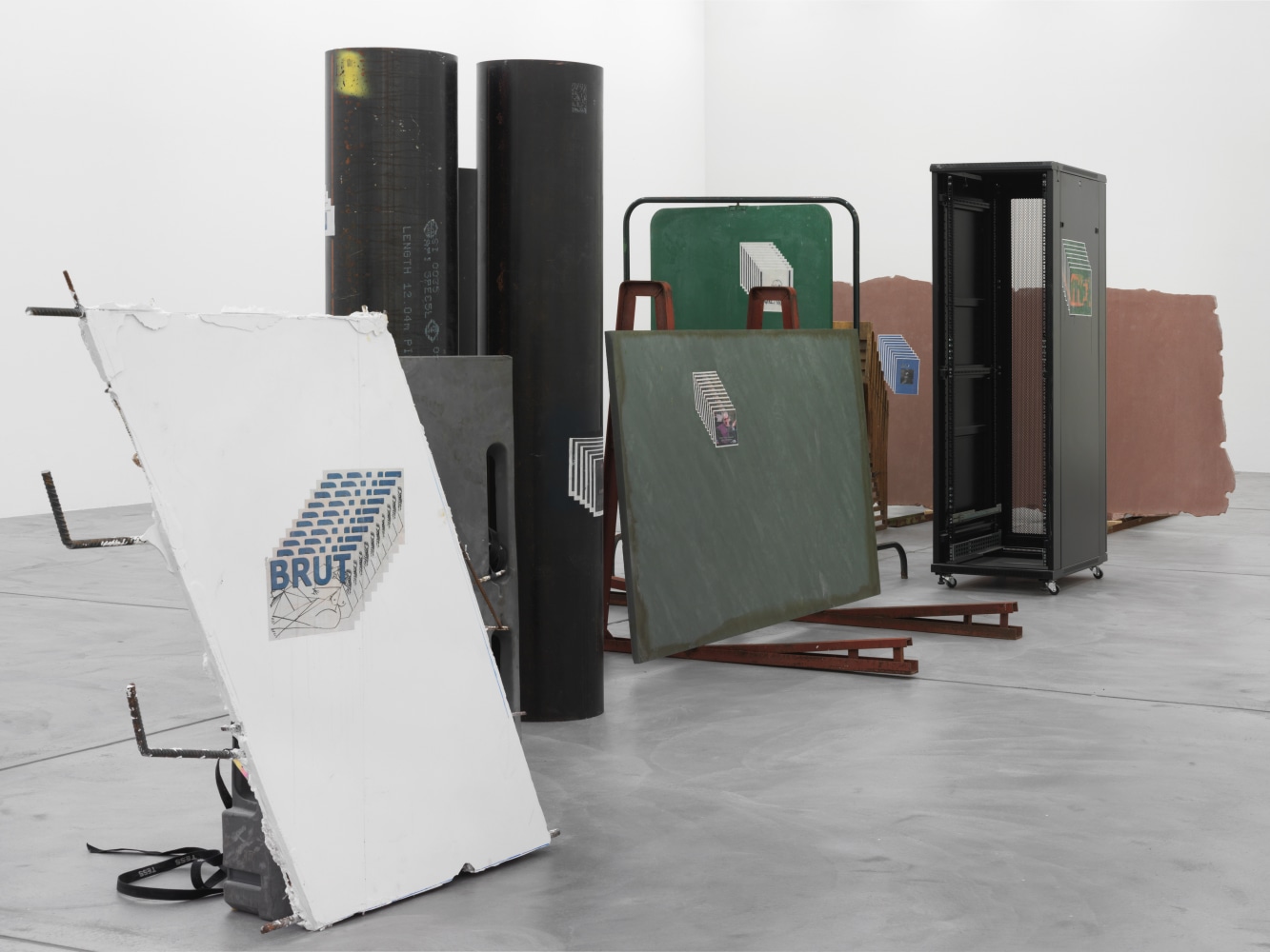 Installation view of Matias Faldbakken sculpture installation exhibition