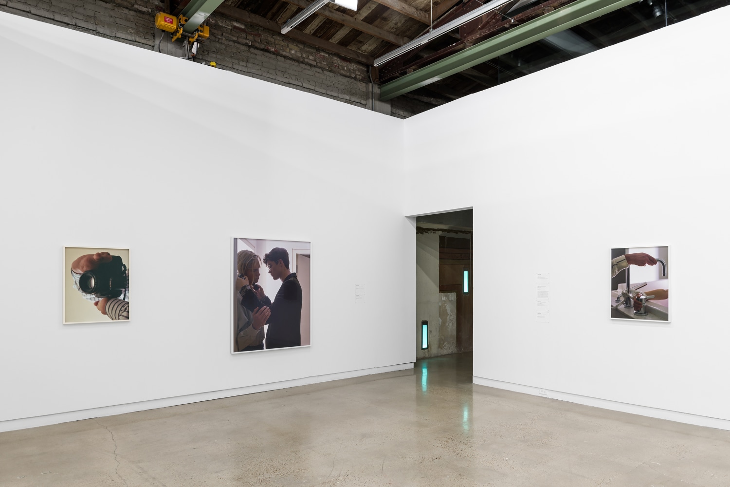Installation view of photographies by Torbjørn Rødland