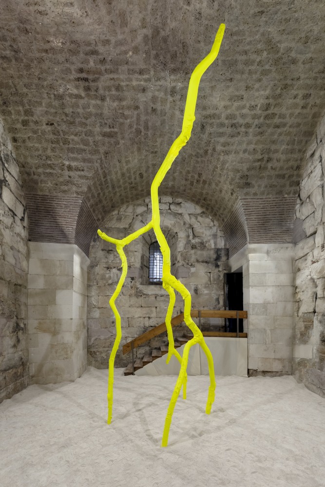 Installation view, Ugo Rondinone, luminous light, Galerija Kula, Split, 2023