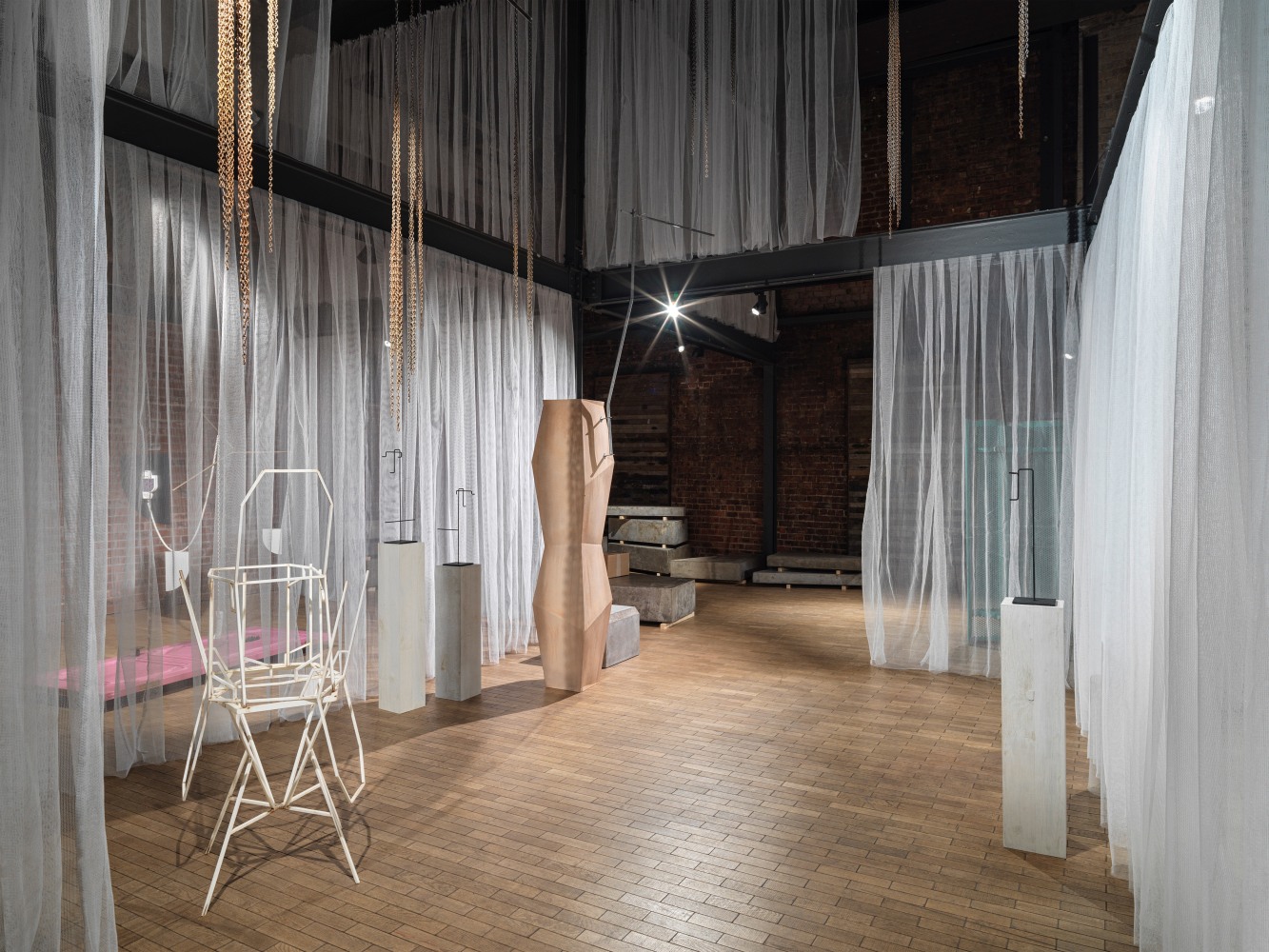 Installation view, Martin Boyce, Before Behind Between Above Below, Fruitmarket, Edinburgh, 2024