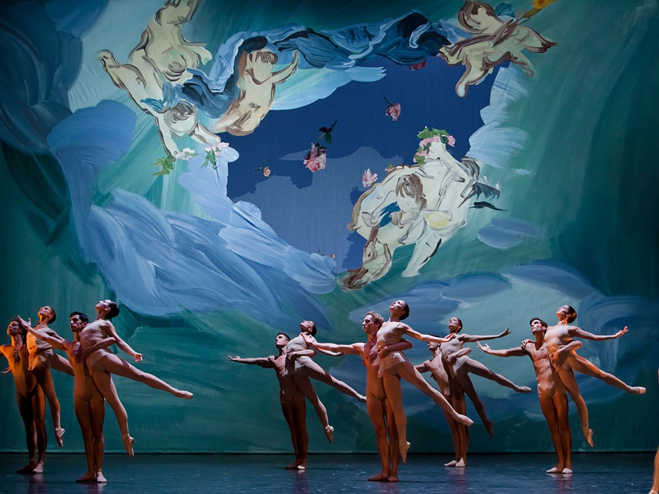 Set by Karen Kilimnik with performance of ballet dancers