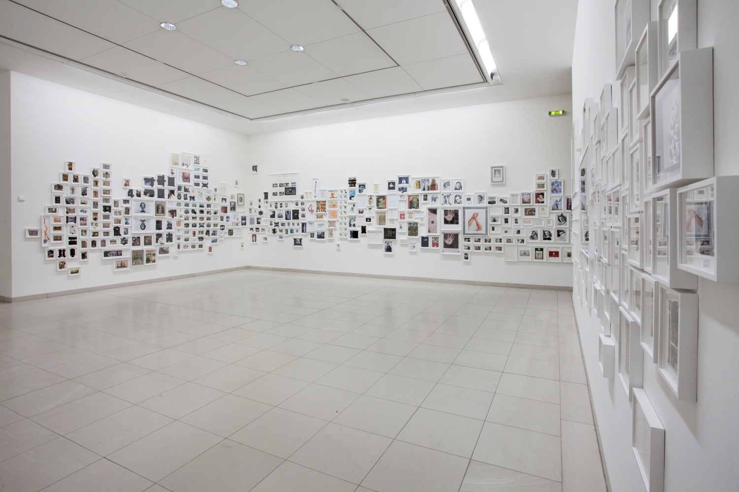 Installation view of photographs by Douglas Gordon