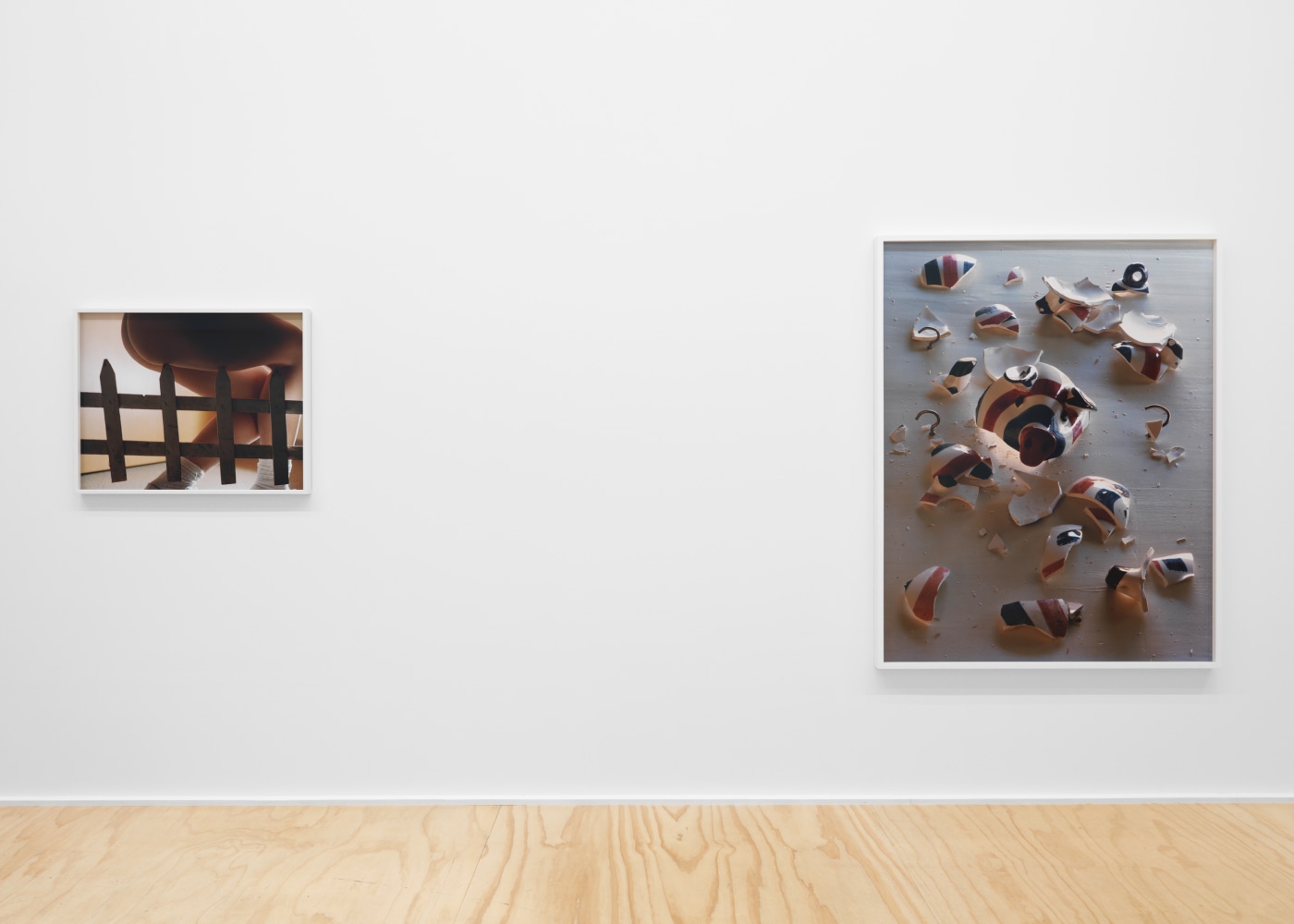 Installation view of Torbjørn Rødland photography and film exhibition