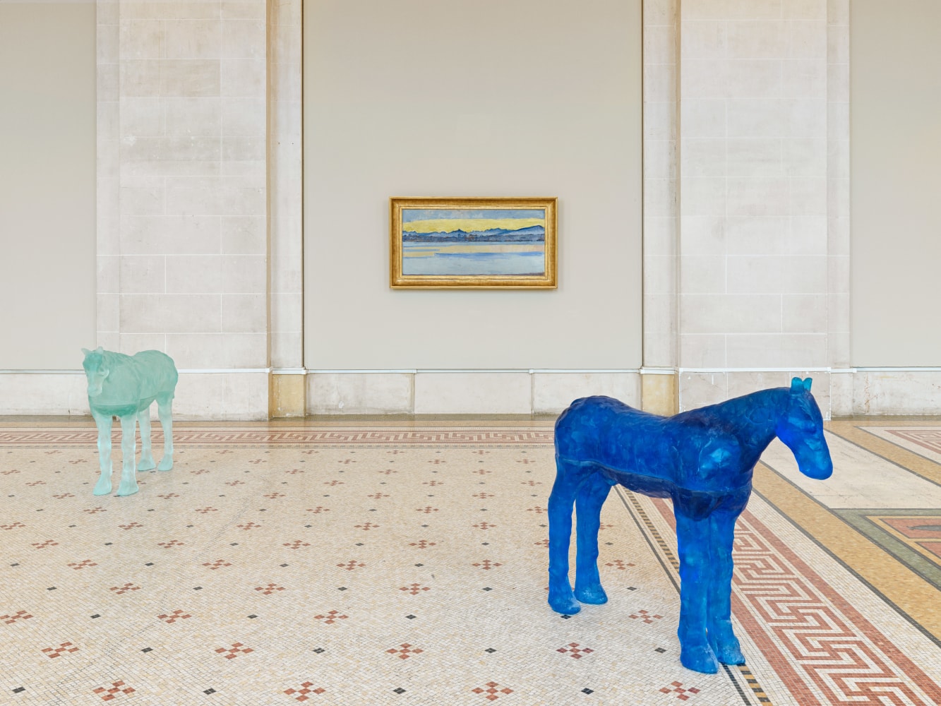 Installation view, Ugo Rondinone, when the sun goes down and the moon comes up, Musée d'art et d'histoire, Geneva, 2023