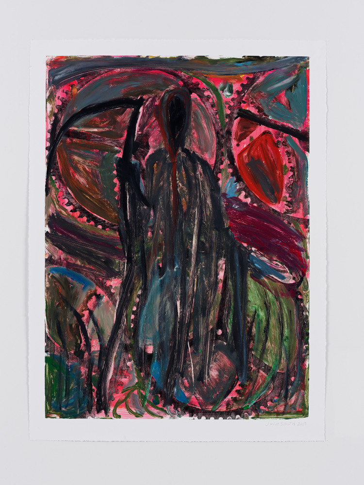 Untitled

2019

Monotype on Plike paper

Unique

Sheet 93 x 68.5 cm / 36 5/8 x 27 in

Frame 101.5 x 76.5 x 3.5 cm / 40 x 30 1/8 x 1 3/8 in

&amp;copy; Josh Smith