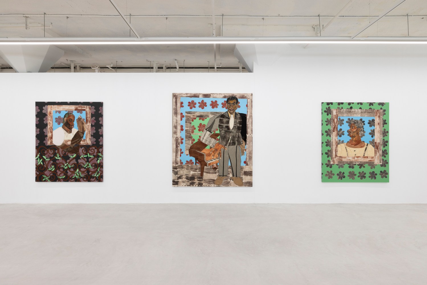 Installation view, Tschabalala Self, The Illusion of the Self, Longlati Foundation, Shanghai, 2025