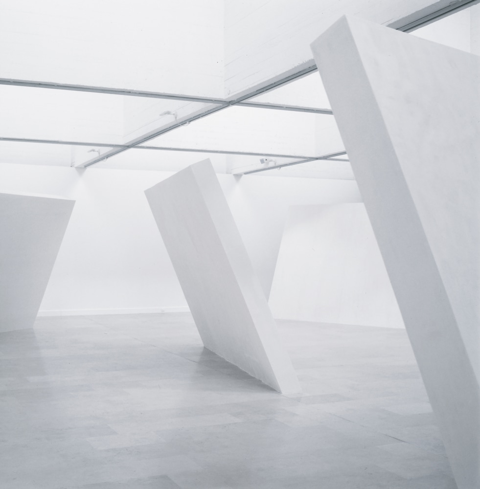 Installation view of sculptures by Ugo Rondinone