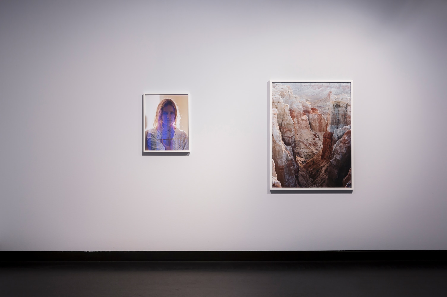 Installation view of photographs by Torbjørn Rødland