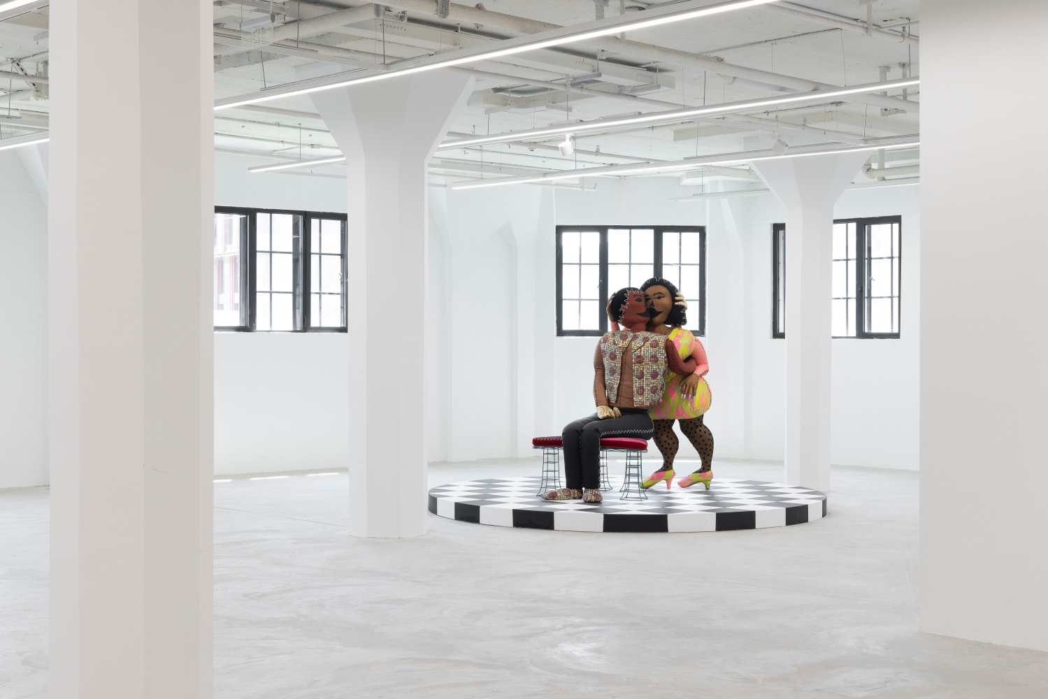 Installation view, Tschabalala Self, The Illusion of the Self, Longlati Foundation, Shanghai, 2025