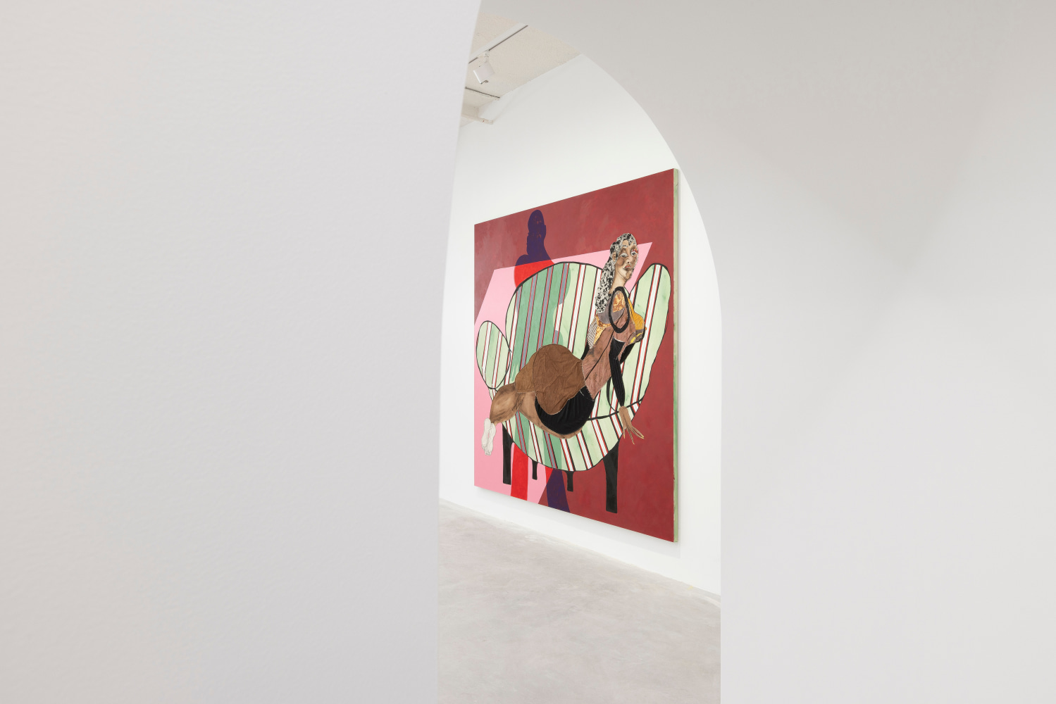 Installation view, Tschabalala Self, The Illusion of the Self, Longlati Foundation, Shanghai, 2025